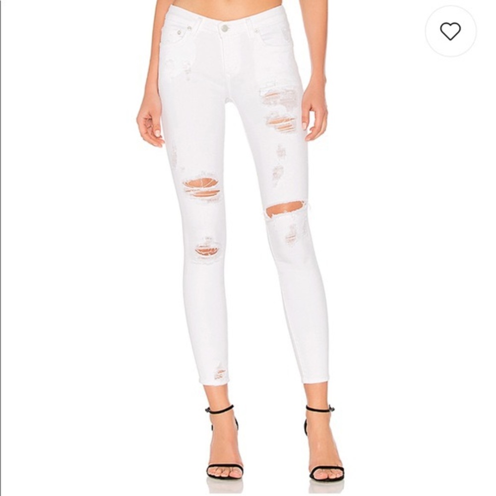 Lovers + Friends Ricky Skinny Jean size 26 White